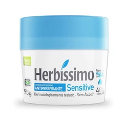 HERBÍSSIMO DESODORANTE CREME SENSITIVE COM 55G
