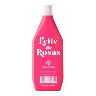 Leite De Rosas Tradicional Para O Rosto Com 310Ml em Oferta na Shopee