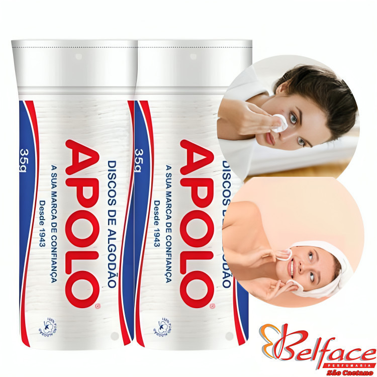 Algodão Apolo Discos com Ziplock 35g