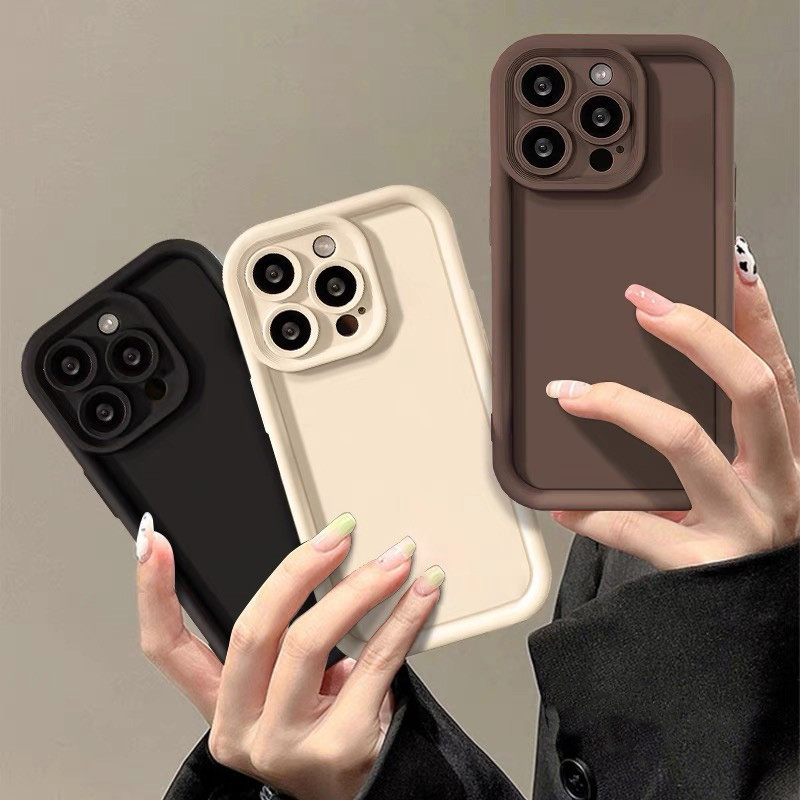 Capa De Telefone Luxuosa De Cor Sólida Para Samsung A15 A35 A55 A05 A05S A14 A16 A35 A54 A24 A25 A75 A13 A23 A33 A53 A73