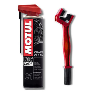 MOTUL MC CARE C1 CHAIN CLEAN 400 ML + ESCOVA em Oferta na Shopee
