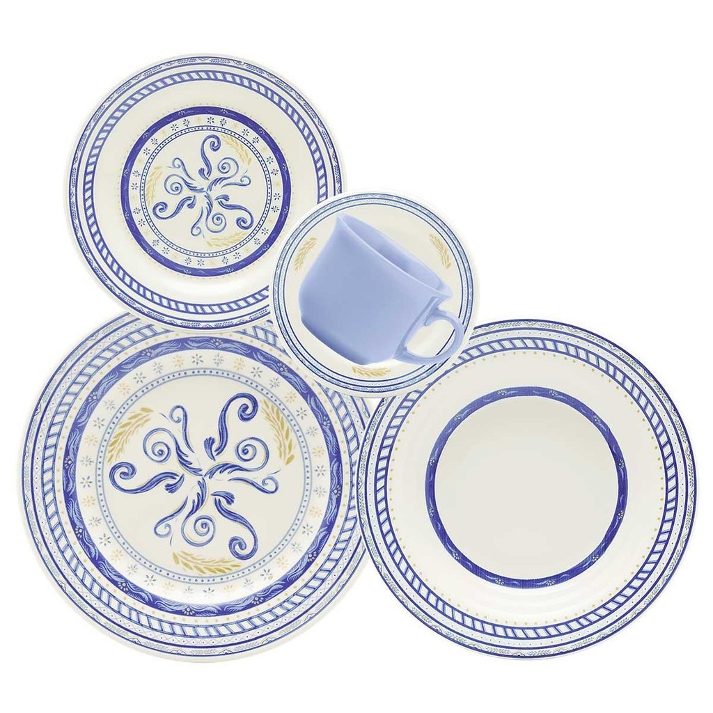 Aparelho De Jantar E Chá 20 Peças Donna Grano em Oferta na Shopee