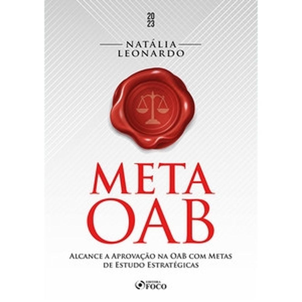 Meta OAB - Alcance a aprovação na OAB com metas de estudo estratégicas - ESTBH LIVROS NOVOS