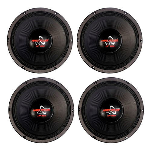 2 PARES ALTO FALANTES WOOFER 12 POL HARD POWER HP 550 4 OHMS 550W MÉDIO GRAVE - Spare Parts and Accessories for Vehicles