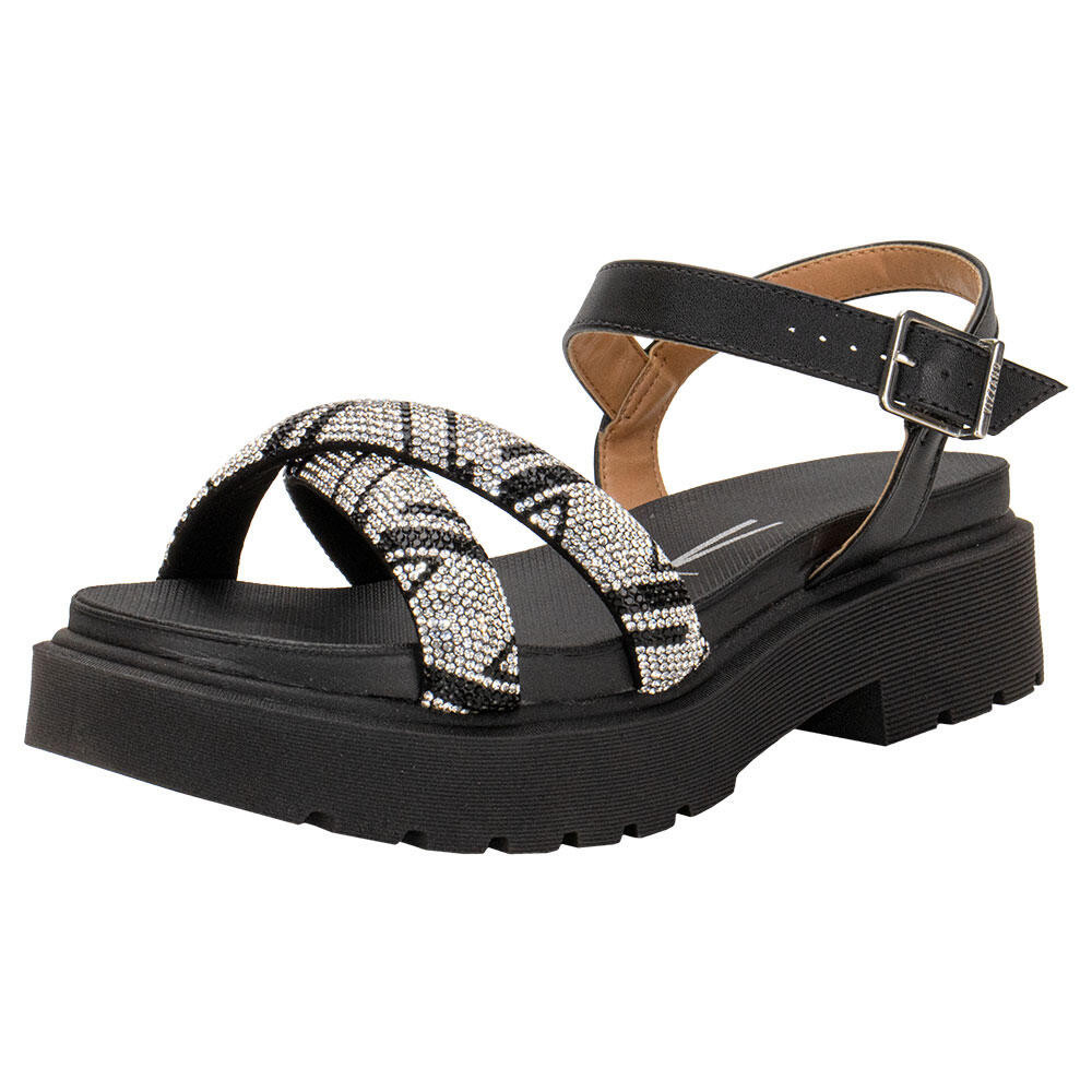 Sandália Feminina Salto Grosso Vizzano 6499114 em Oferta na Shopee