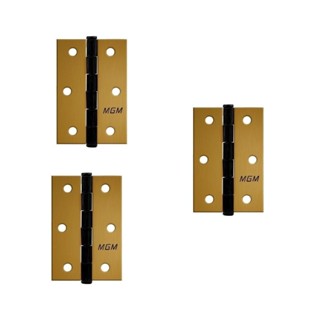 Dobradiça Em Aço Bronze Latonado Pacote Com 3 Unidades MGM 3x2,5cm em Oferta na Shopee
