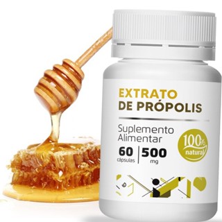 Extrato De Própolis/Verde  em pó 500mg 60Cáps em Oferta na Shopee