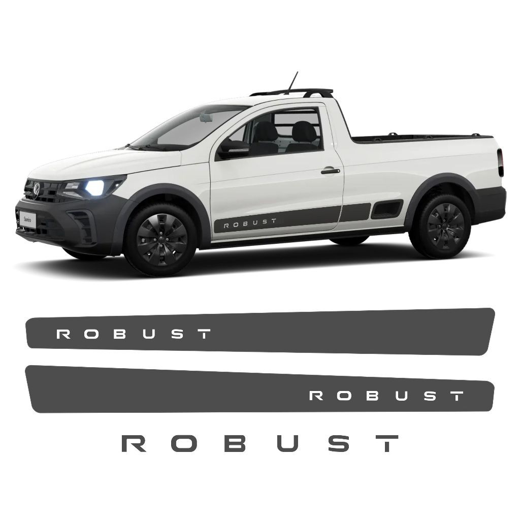 Adesivos Saveiro Robust 2024 Faixa Lateral E Traseira Personalizado Vw57