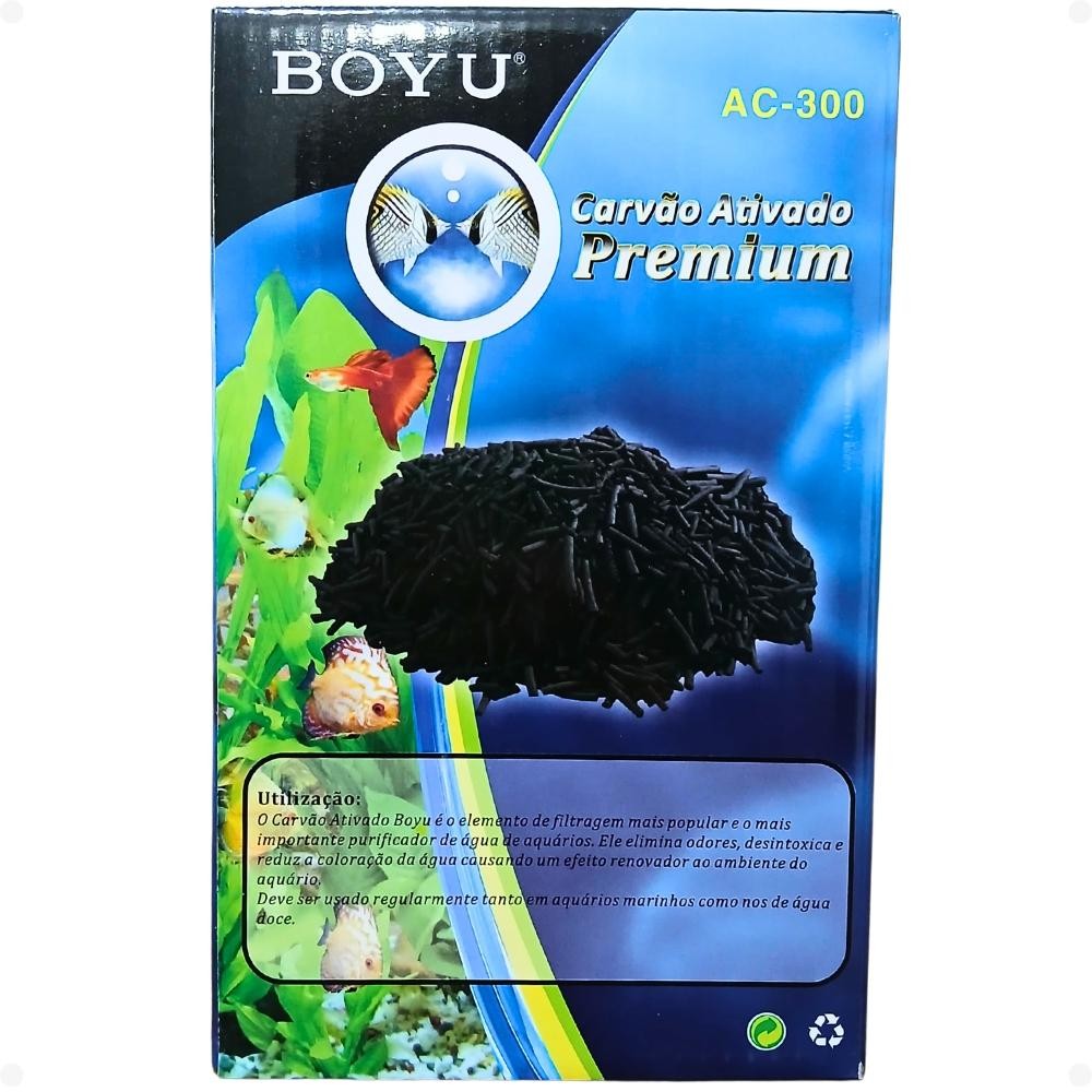 Carvão Ativado Peletizado Premium Boyu - AC300 - 300g