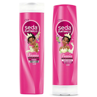 Kit Shampoo Infantil 300ml e Condicionador Infantil 300ml Seda Juntinhos Tiana em Oferta na Shopee