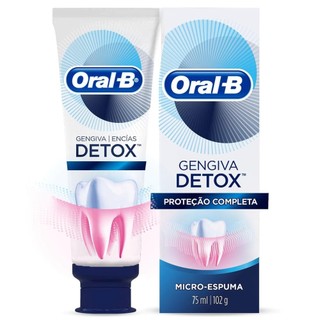 Creme Dental Oral-B Gengiva Detox Proteção Completa 102g em Oferta na Shopee