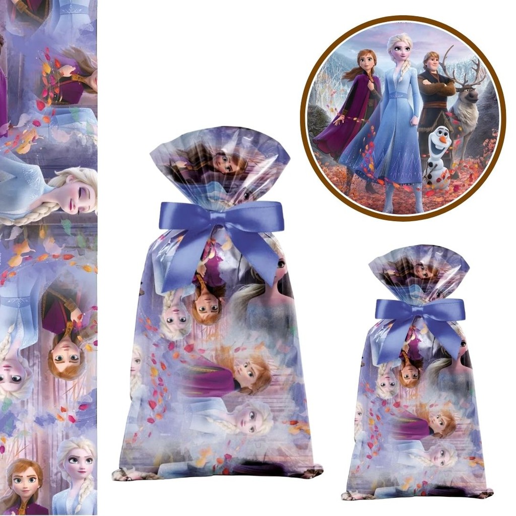 40 SACOLINHA FROZEN SURPRESA  20x29 CROMUS em Oferta na Shopee
