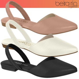 Sapatilha Feminina Beira Rio Mule Bico Fino Napa Fivela Conforto em Oferta na Shopee