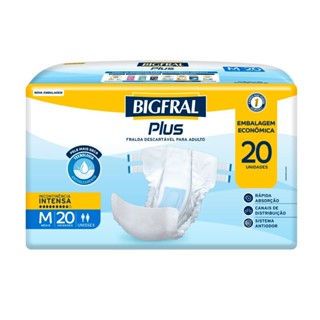 Fralda Bigfral Plus Econômica M 20 Unidades em Oferta na Shopee