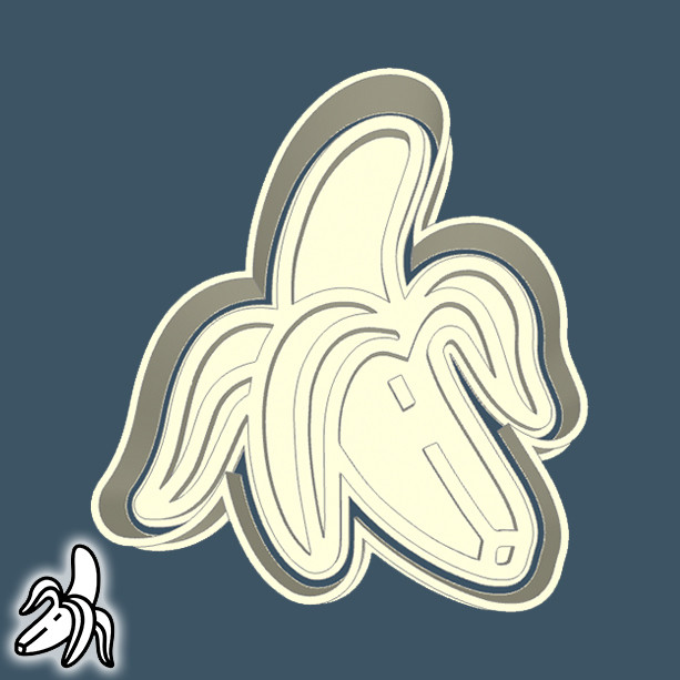Cortador de Biscoito DE COMIDA E BEBIDAS - #14 - BANANA