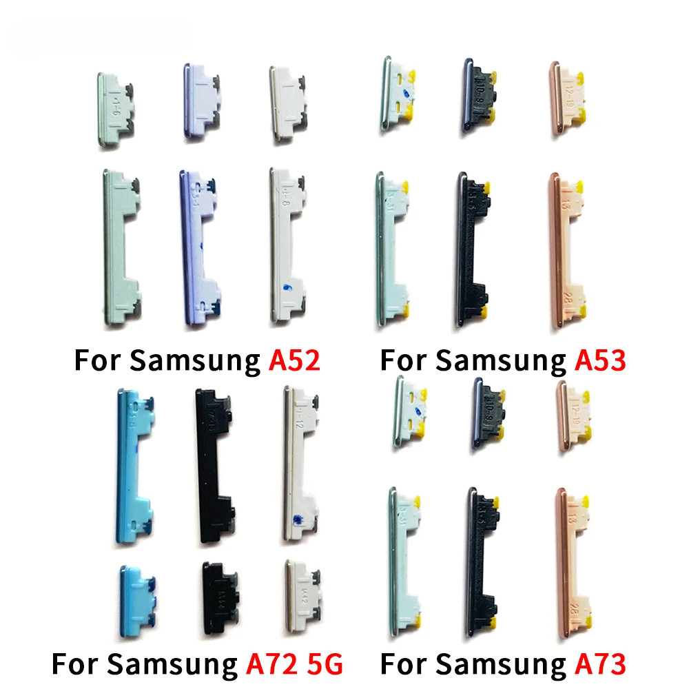 Botão De Volume De Energia Chave Lateral Para Samsung A52 A53 A73 A72 5G Externo Liga/Desliga
