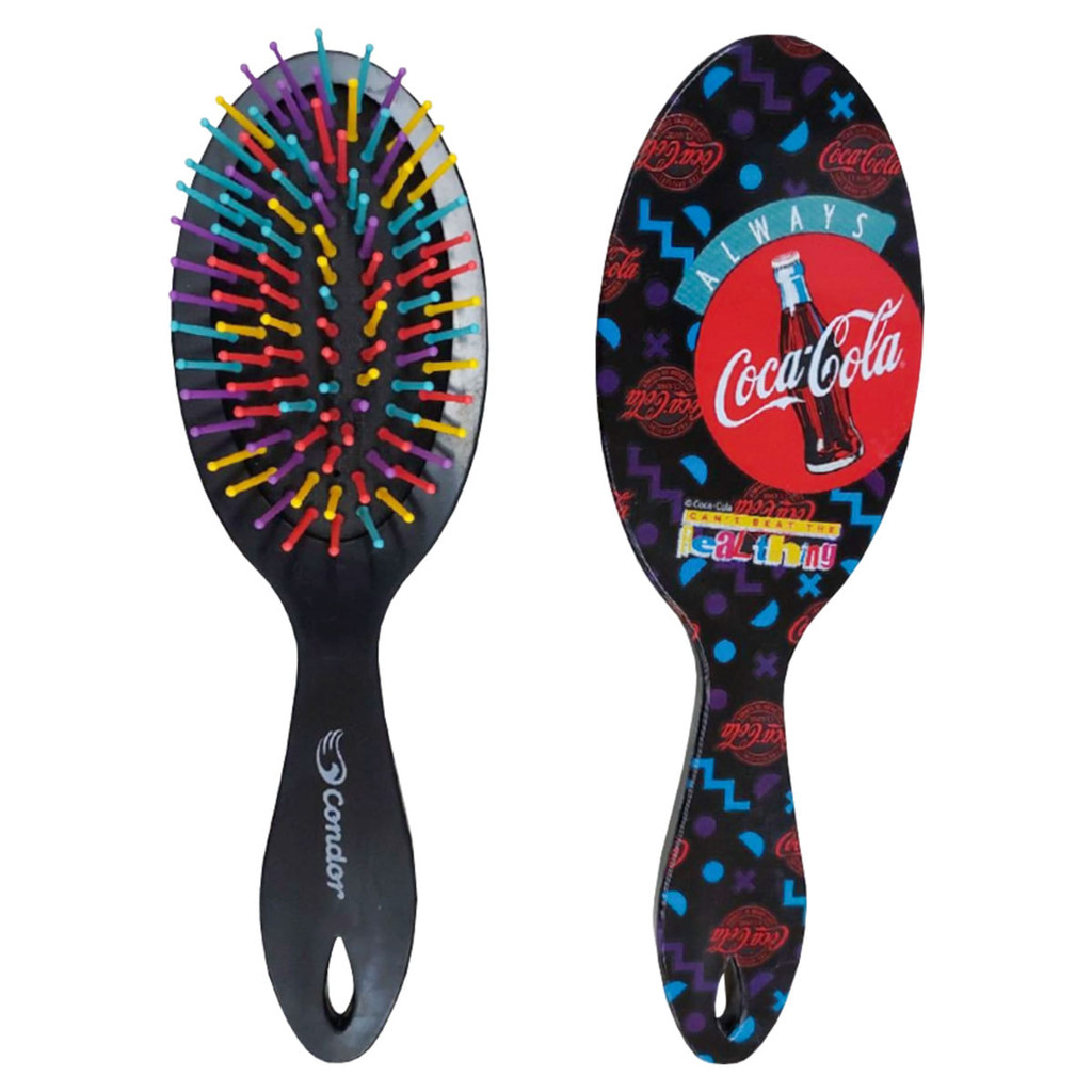 Escova para Cabelo Oval Coca-Cola Condor em Oferta na Shopee