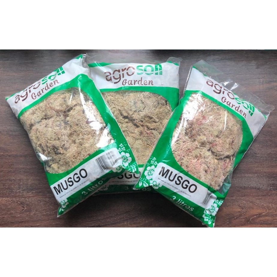 Kit Promocional - 3 Musgos 3 Litros - Substrato para Orquídeas