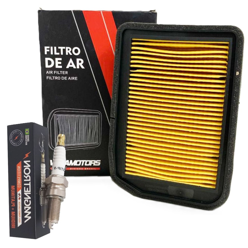 Filtro de Ar + Vela Iridium Crosser 150 / Fazer 150 / Factor 150 / Factor 125i