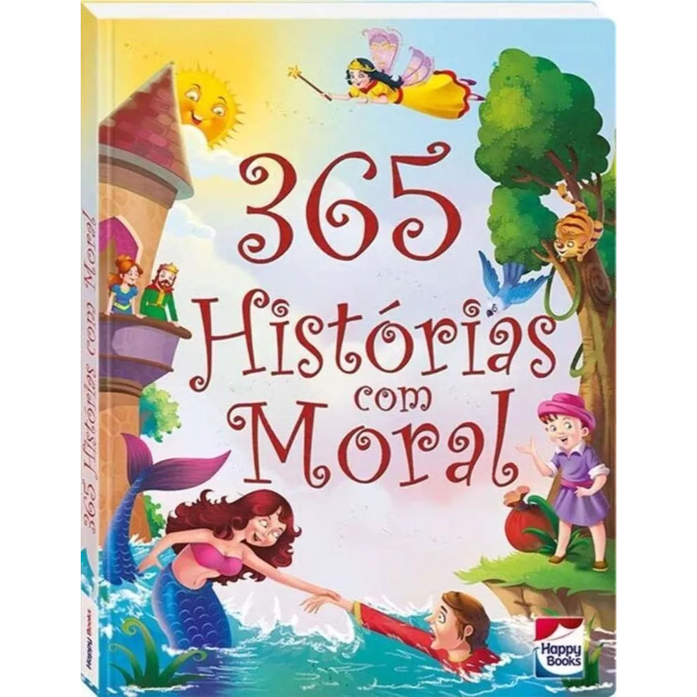 LIVRO C/ 365 HISTORIAS COM MORAL HAPPY BOOKS 200 PÁGINAS