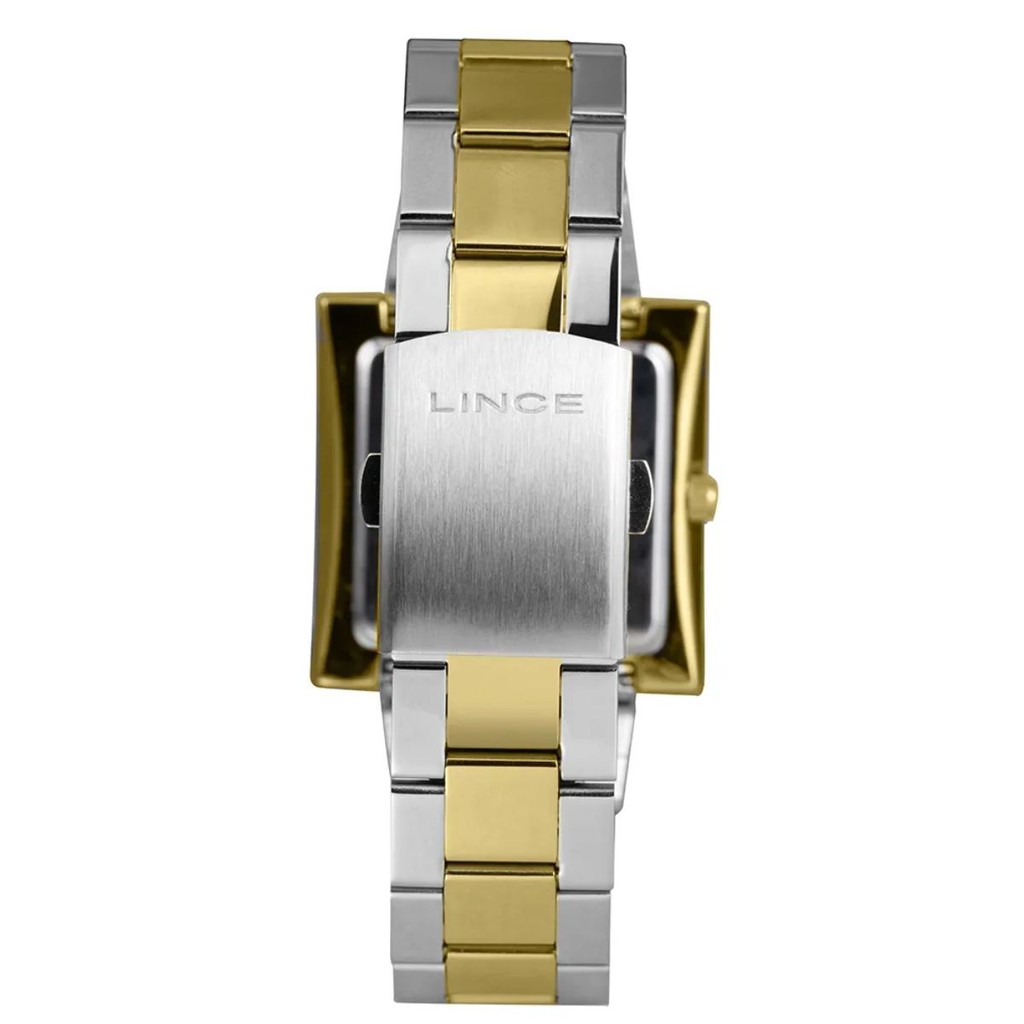 RELÓGIO LINCE FEMININO PRATA/DOURADO QUADRADO LQT4767L34 B2SK