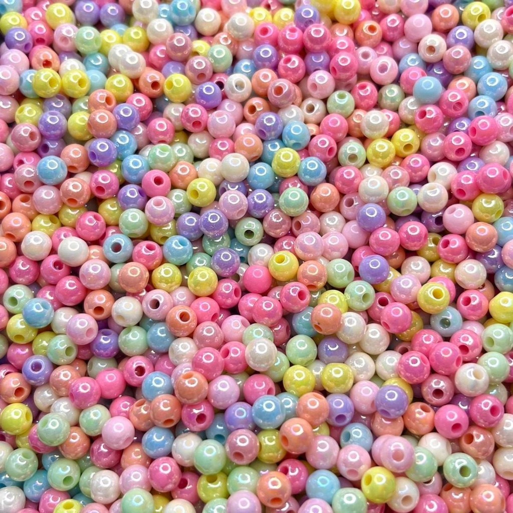 430 Pcs 6mm Infantis Coloridas Miçangas Para Pulseiras Zg -TIGRE