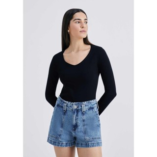Blusa Básica Feminina Manga Longa Slim Hering