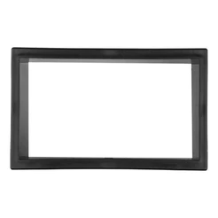 MOLDURA PARA CENTRAL MULTIMIDIA MP5 7 POL POLO GOLF FIESTA ECOESPORT 2003 A 2014 2 DIN PRETA