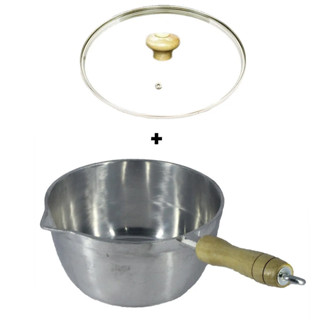 Panela Caçarola Japi de Alumínio Polido 16cm Tampa de Vidro em Oferta na Shopee