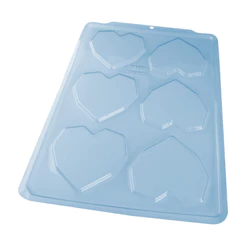 Forma Simples Tradicional Tablete Coração Lapidado 200g - Cód 3693 - 1 unidade - BWB - Rizzo
