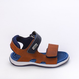 Sandália Infantil Menino Papete Kidy Fecho Duplo Marrom e Azul em Oferta na Shopee