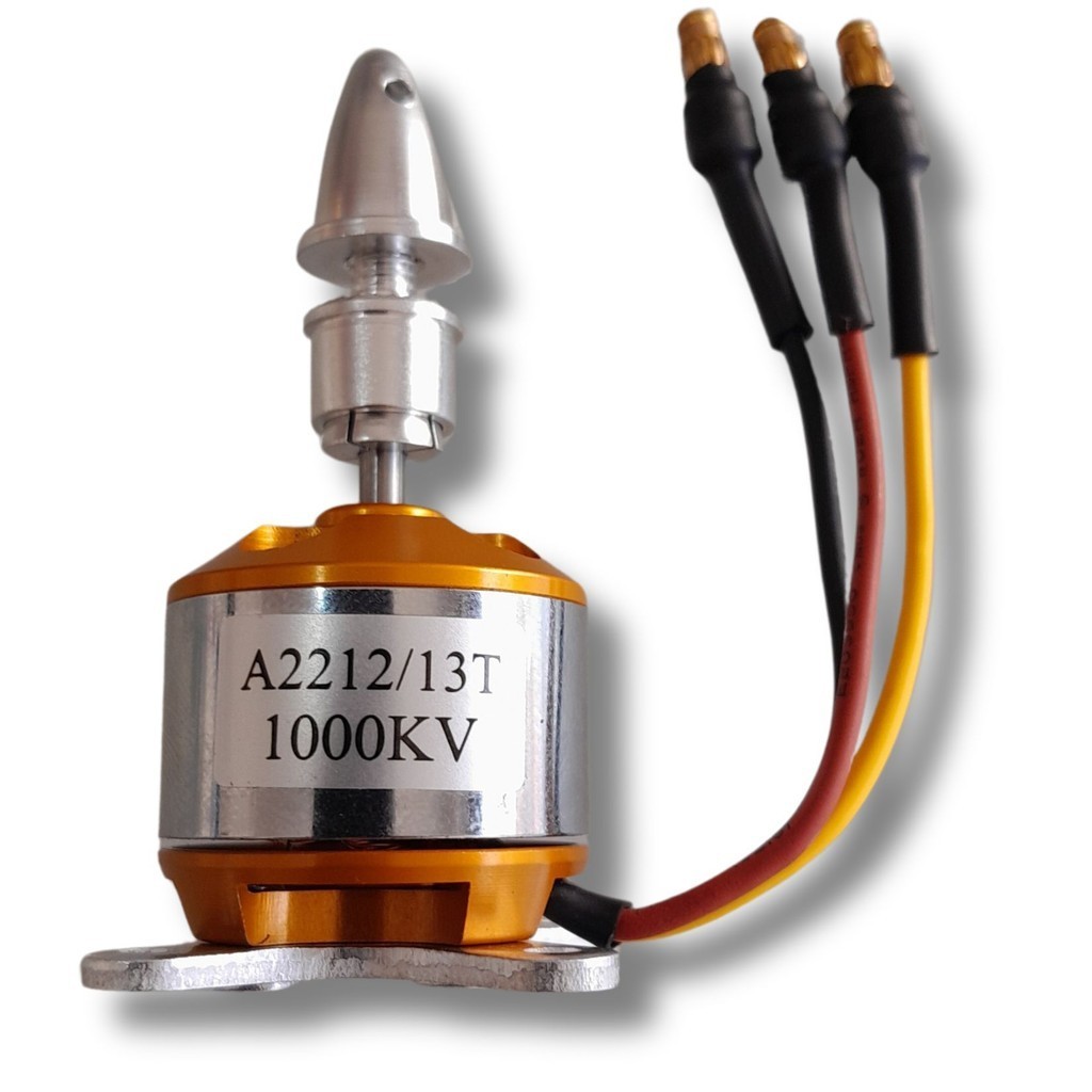 Motor Elétrico Brushless A2212 1000kv Com montante suporte de Hélice conectores soldados Aeromodelo