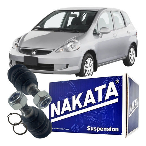Par Pivô Bandeja Suspensão Original Nakata Fit 2003 a 2008