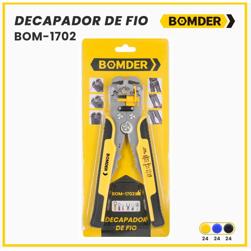 Alicate Decapador Cortador E Crimpador De Fios Cabos Automático 8 Polegadas em Oferta na Shopee
