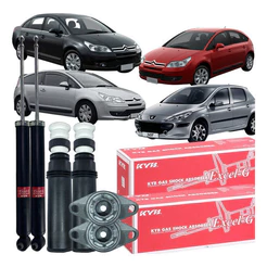 Par Amortecedor Traseiro Coxim Coifa Citroën C4 Pallas Vtr