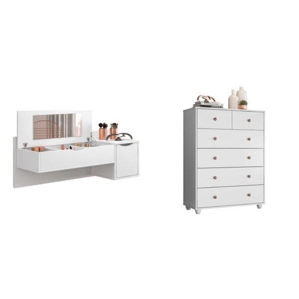 Guarda-Roupa Solteiro com Penteadeira: Onde Comprar | BuscaProdutos