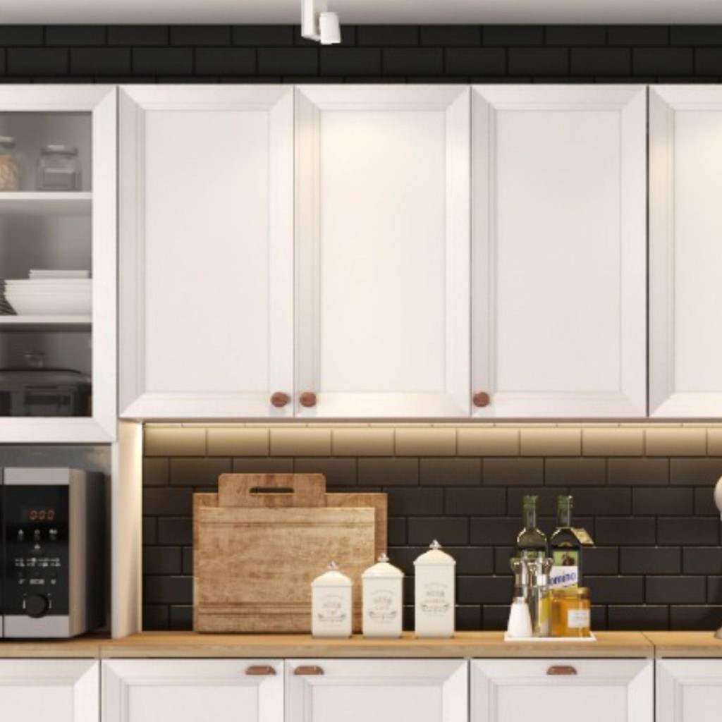 Armário Aéreo de Cozinha 120cm 3 Portas Unna Yescasa Branco em Oferta na Shopee