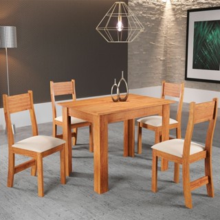 Mesa de Jantar 4 Lugares Ariana em Oferta na Shopee