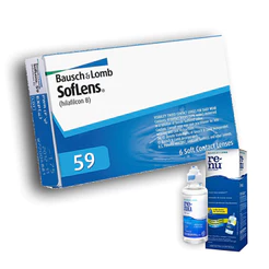 Lente De Contato Bausch Lomb Soflens 59 Mensal e Renu 60ml
