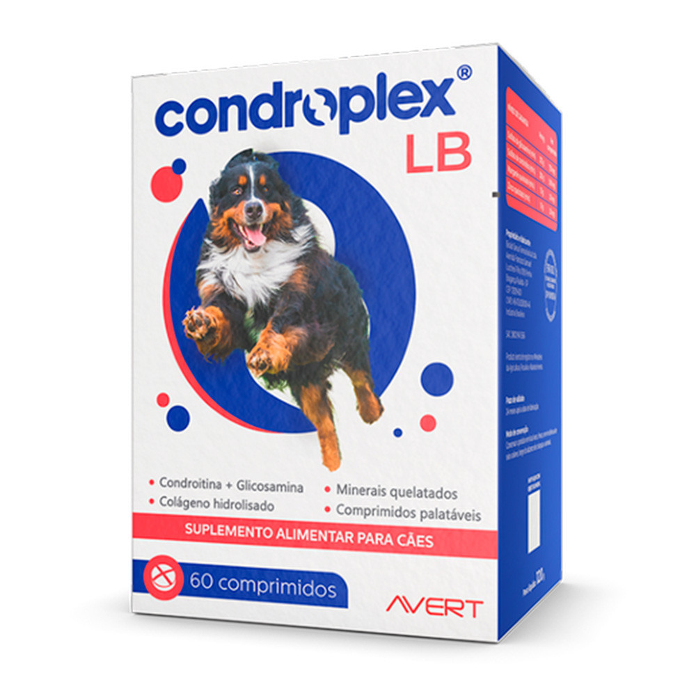 Suplemento Condroplex LB 120g Avert c/ 60 Comprimidos em Oferta na Shopee