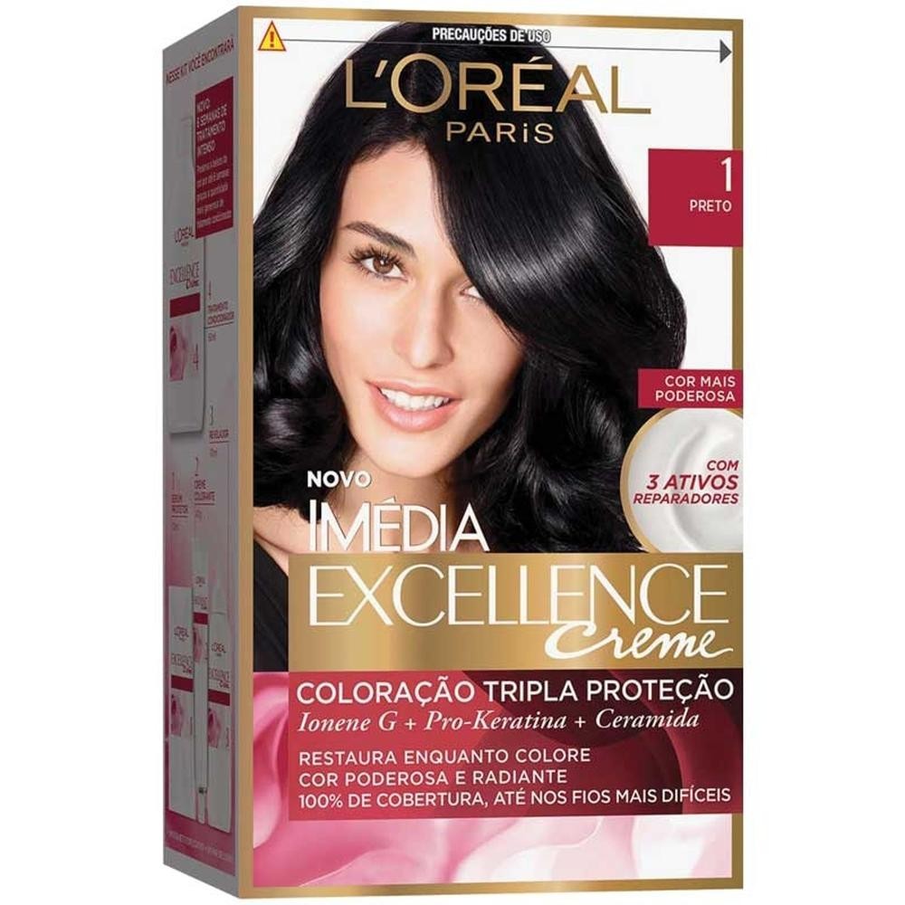 Tintura Imedia Excellence 1 Preto - Beauty