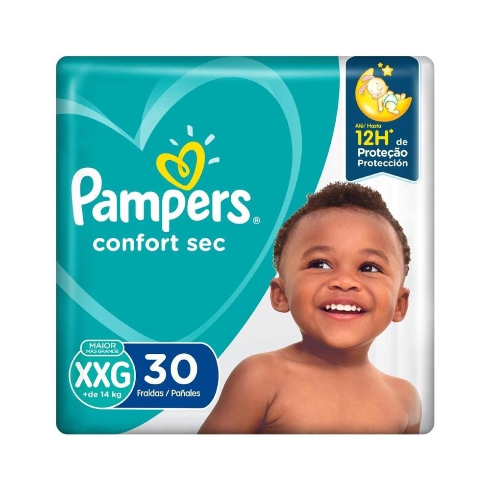 Fralda Pampers Confort Sec XXG 30 Unidades