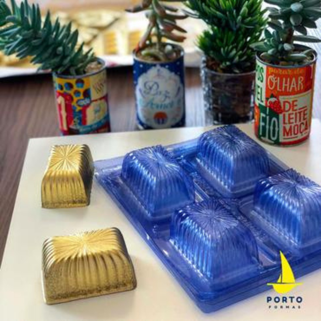 1~5 Forma SILICONE Para Chocolate Bolinho Retangular P78 PORTO (PROMOÇÃO PORTO)