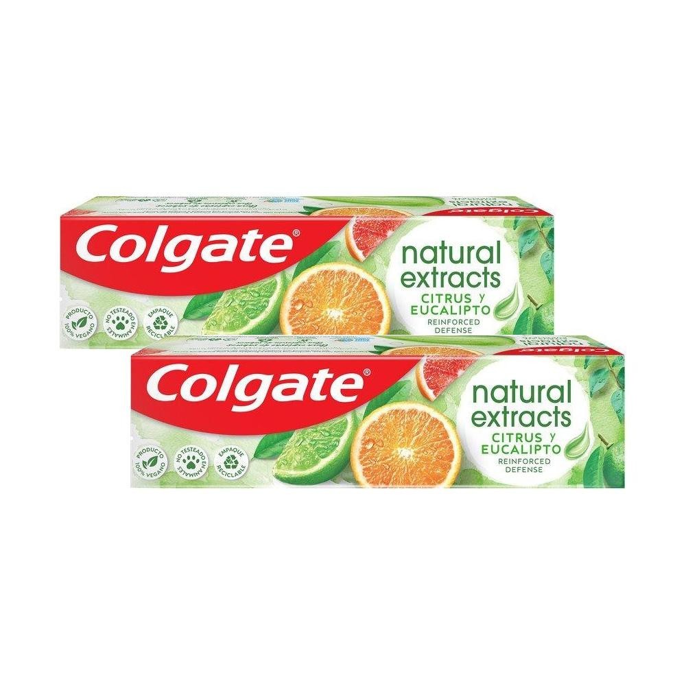 Kit 2 Creme Dental Colgate Natural Extracts Citrus e Eucalipto 90g em Oferta na Shopee