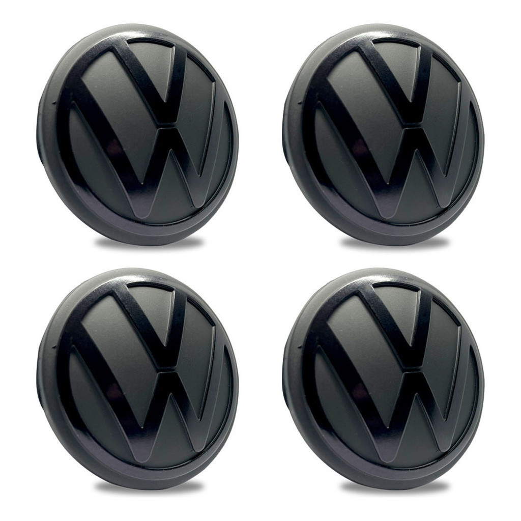 Jogo Calota Tampa Roda Gol G6 Fox Virtus Nivus 56mm Black