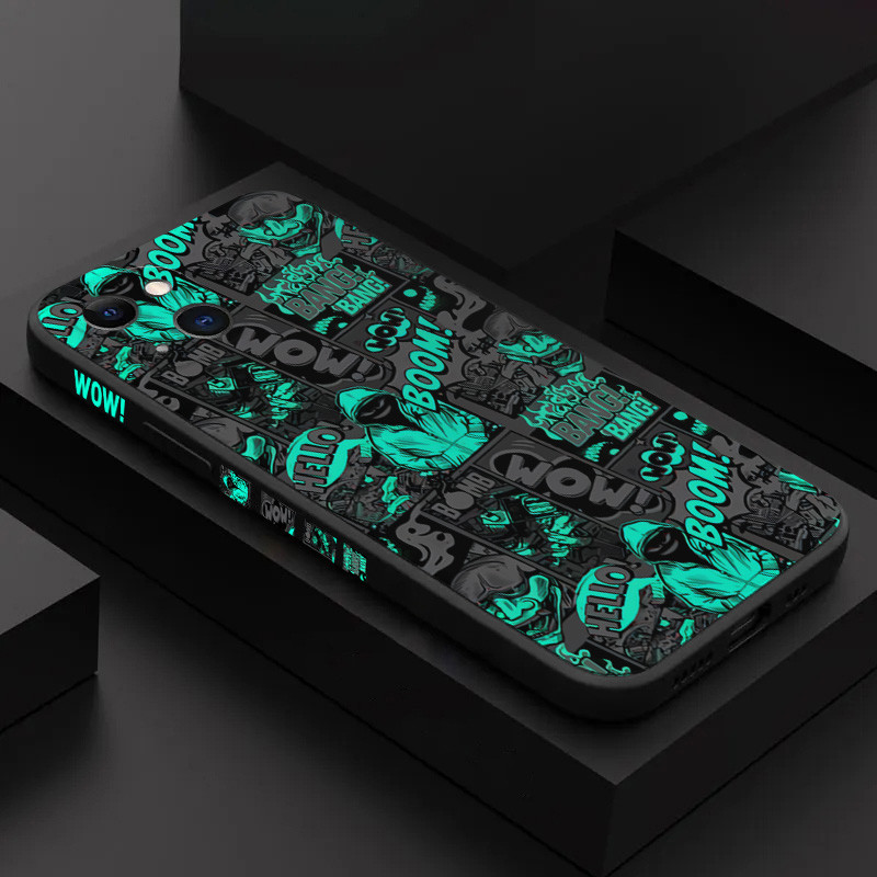 Palhaço Enegrecido Demônio Graffiti Caso Para iPhone 16 11 12 13 14 15 Pro Max XR X XS 7 8 Plus Capa Macia em Oferta na Shopee