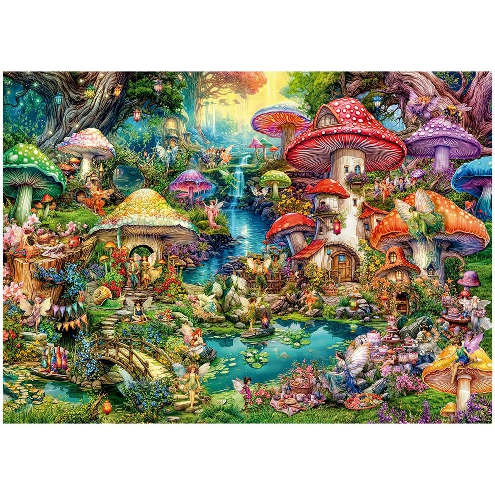 Detalhes do Puzzle 2000 peças Vilarejo das Fadas Puzzle 2000 peças Viarejo das Fadas