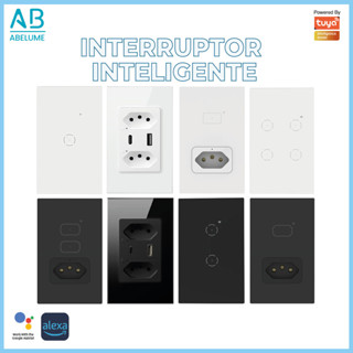Interruptor Inteligente De Toque Wifi Tuya 1/2/3/4/6 Botões e Tomada Inteligente 10A Via App com Alexa e Google Home em Oferta na Shopee