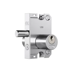 Fechadura Para Porta De Vidro Stam Redonda 2001 Cromada