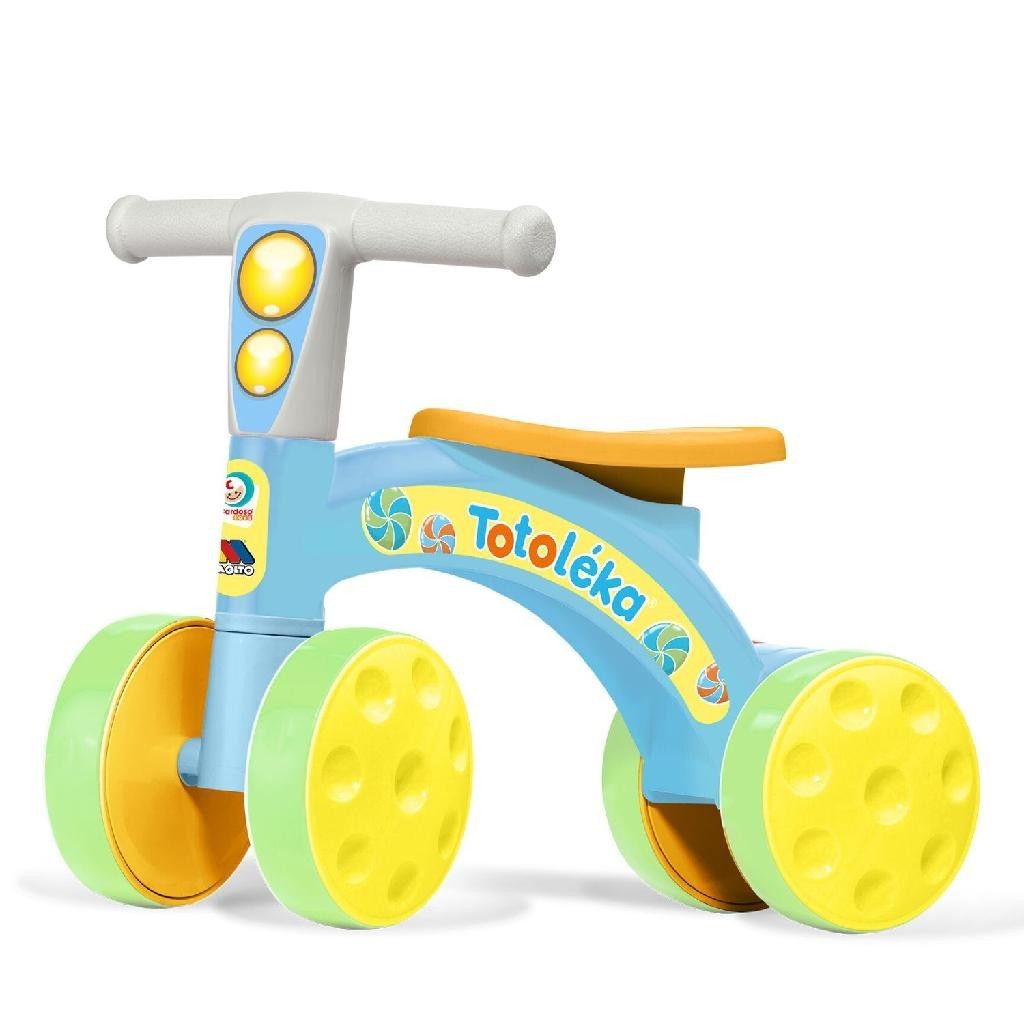 Bicicleta Equilíbrio Infantil Andador Sem Pedal Triciclo 4 Rodas Bebe
